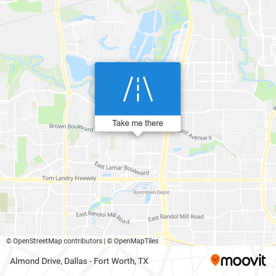 Almond Drive map