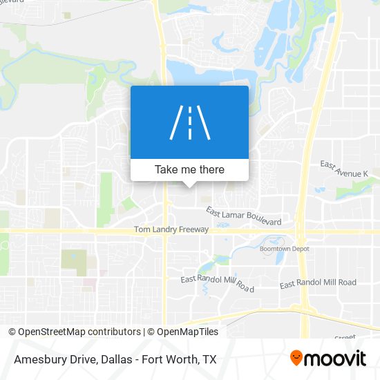 Amesbury Drive map