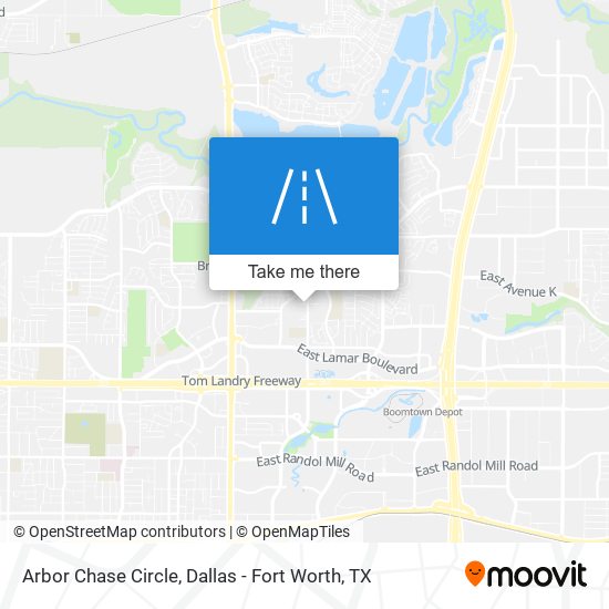 Mapa de Arbor Chase Circle