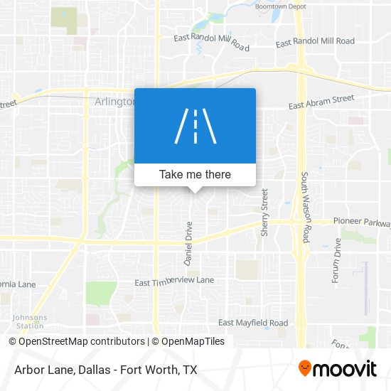 Arbor Lane map