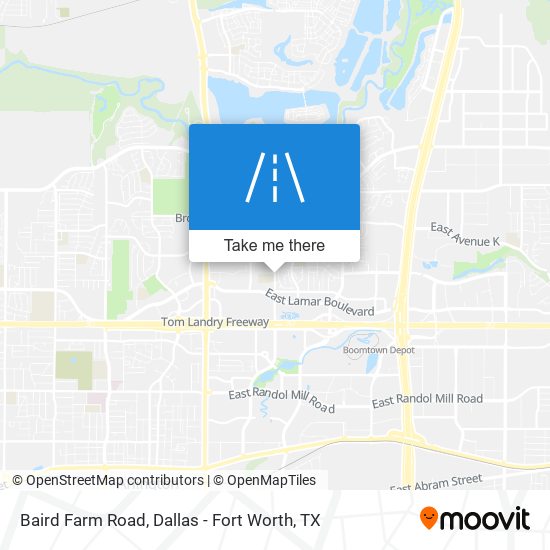 Baird Farm Road map