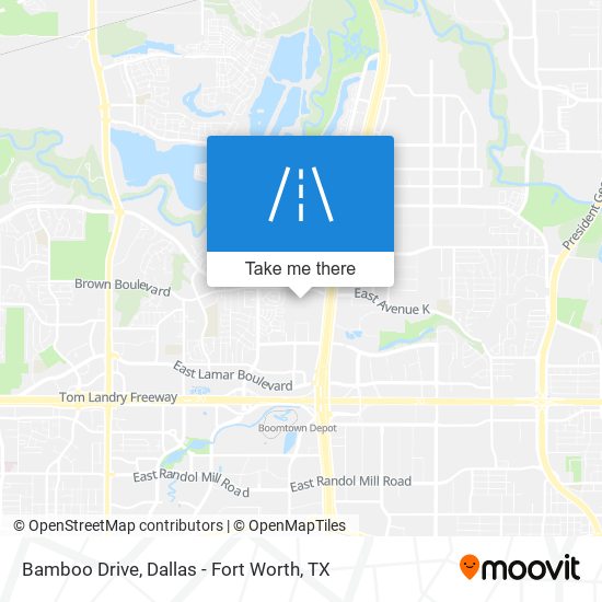 Bamboo Drive map