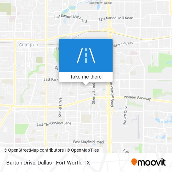 Barton Drive map