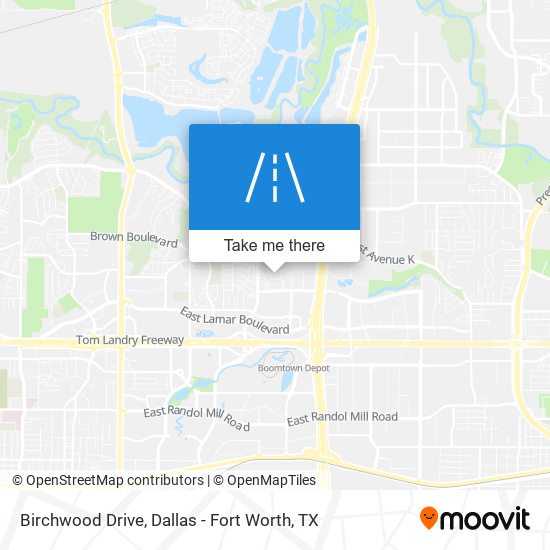 Birchwood Drive map