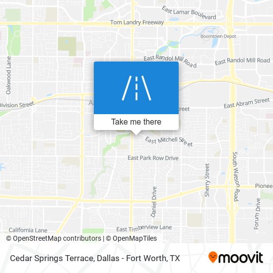 Mapa de Cedar Springs Terrace