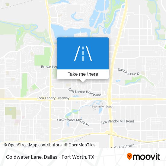 Coldwater Lane map