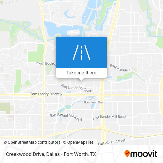 Creekwood Drive map