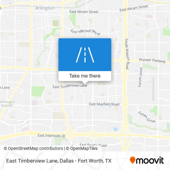 East Timberview Lane map