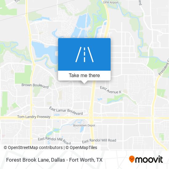 Forest Brook Lane map
