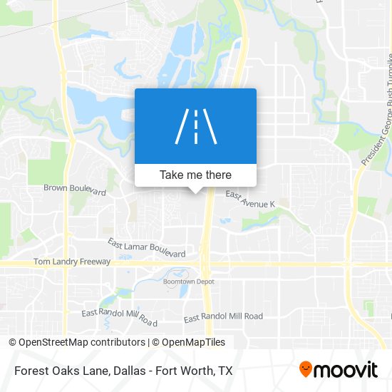 Forest Oaks Lane map