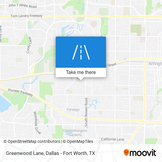 Greenwood Lane map