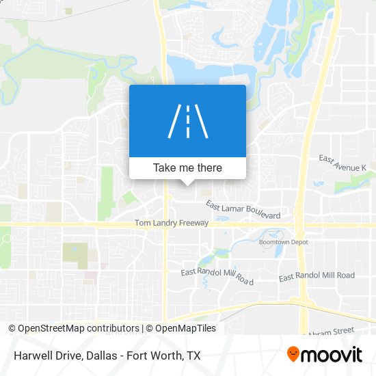 Harwell Drive map