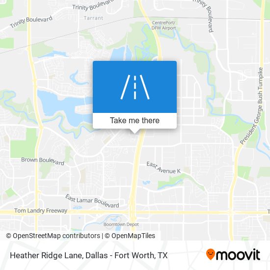 Heather Ridge Lane map