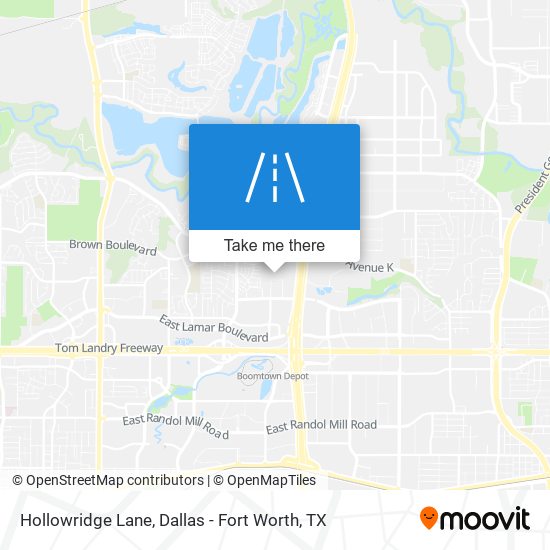Hollowridge Lane map