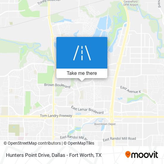 Mapa de Hunters Point Drive