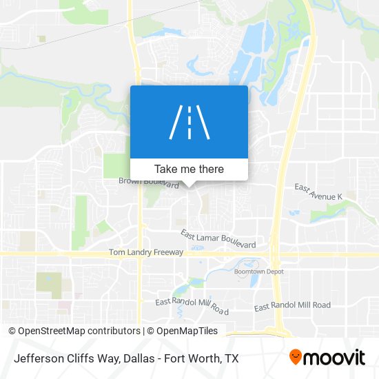 Jefferson Cliffs Way map