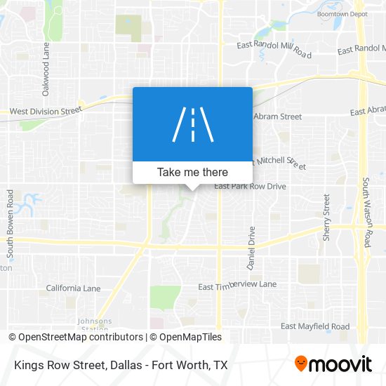 Kings Row Street map