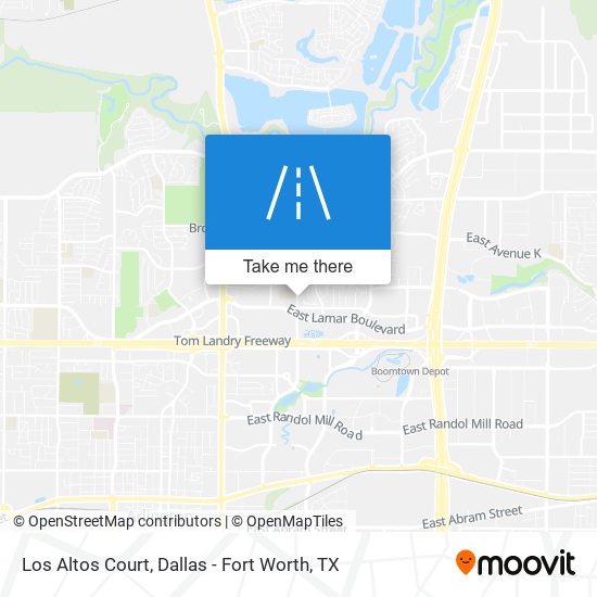 Los Altos Court map