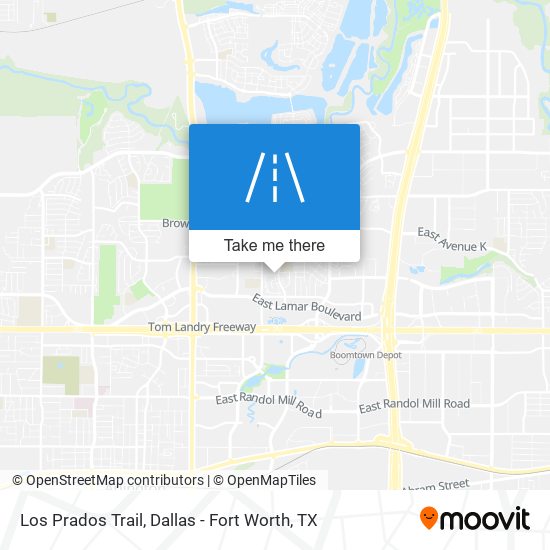 Los Prados Trail map