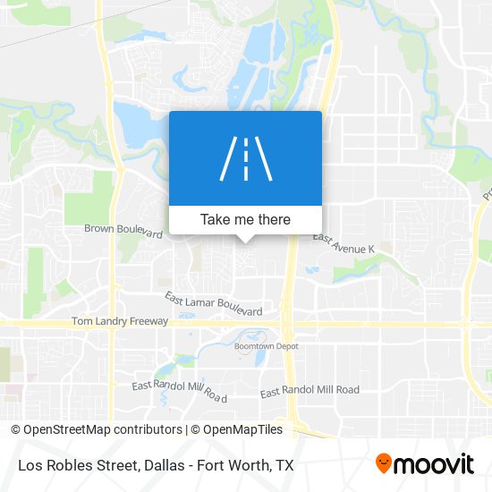 Los Robles Street map