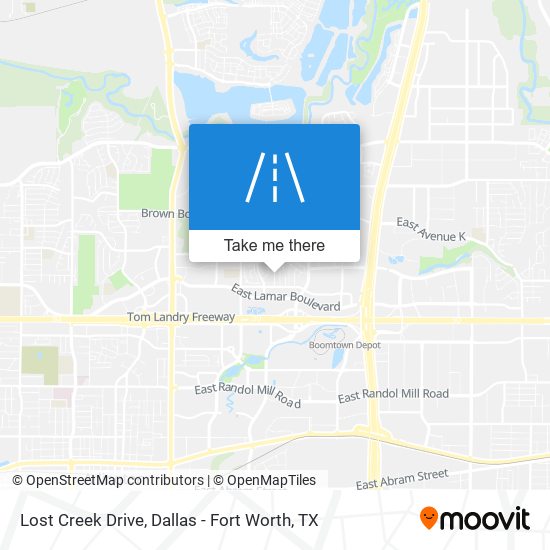 Lost Creek Drive map