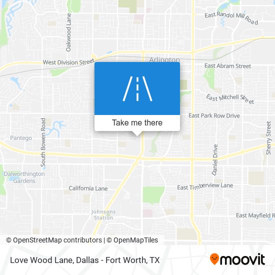 Love Wood Lane map