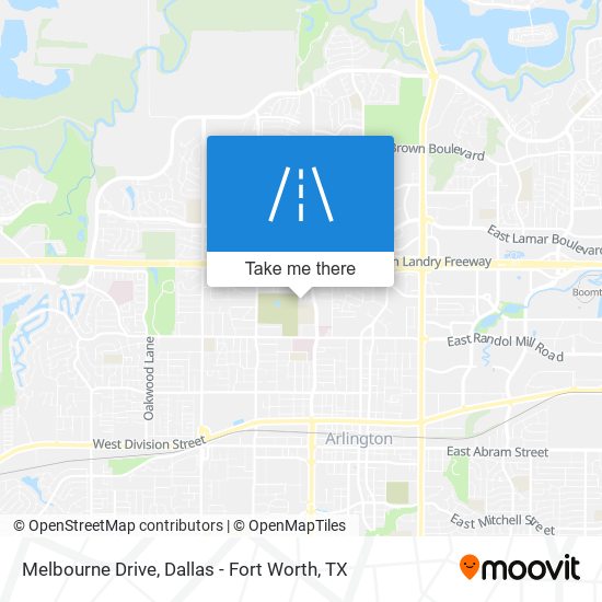 Melbourne Drive map