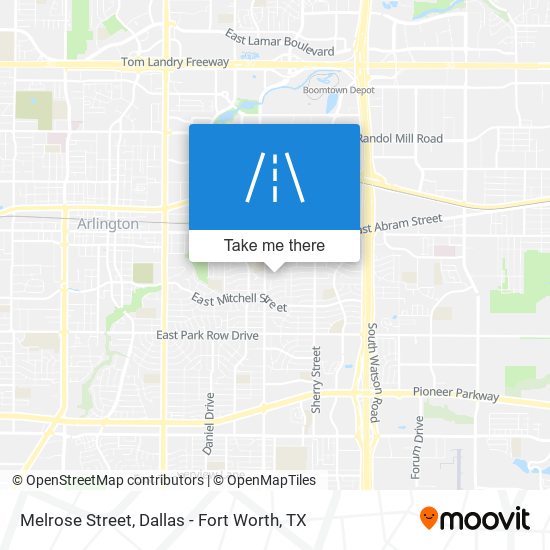 Melrose Street map