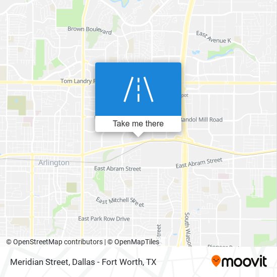 Meridian Street map