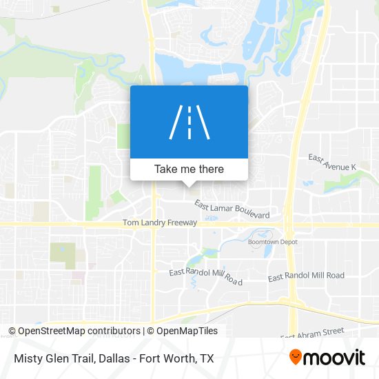 Misty Glen Trail map