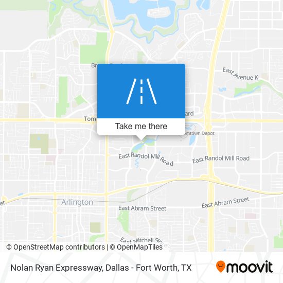 Mapa de Nolan Ryan Expressway