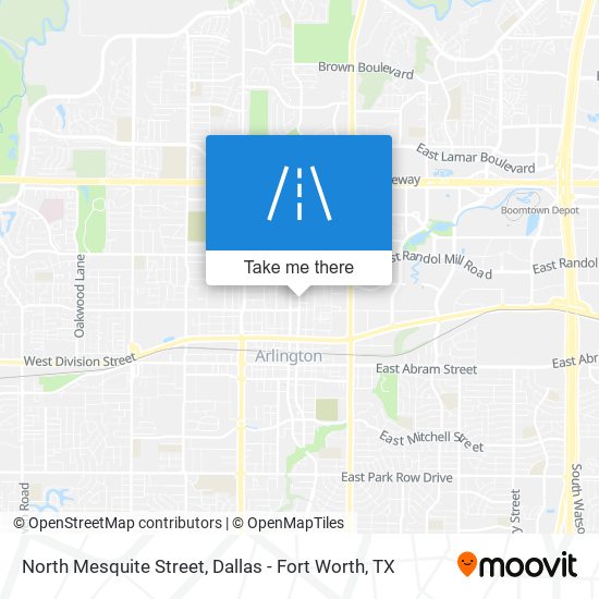 Mapa de North Mesquite Street