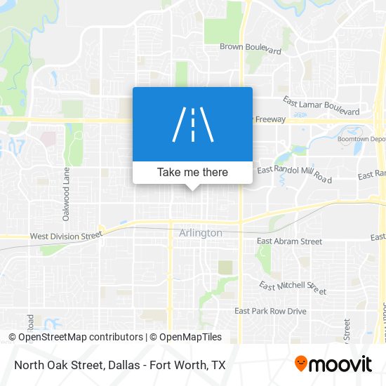 Mapa de North Oak Street