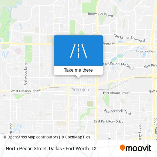 North Pecan Street map