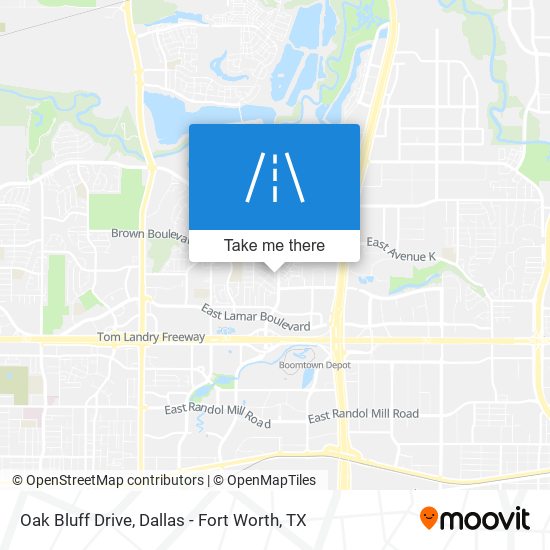 Oak Bluff Drive map