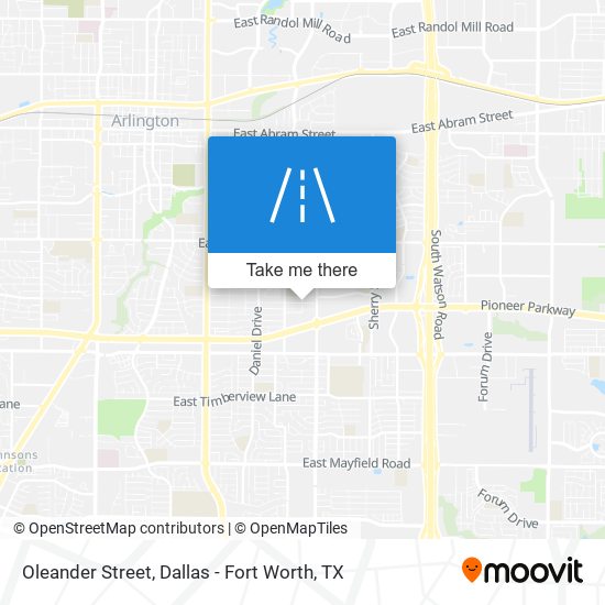 Oleander Street map