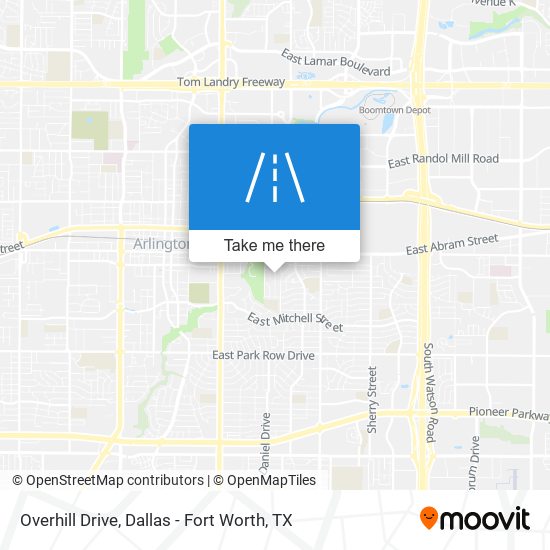 Mapa de Overhill Drive