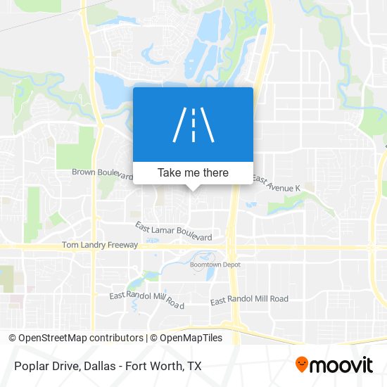 Mapa de Poplar Drive
