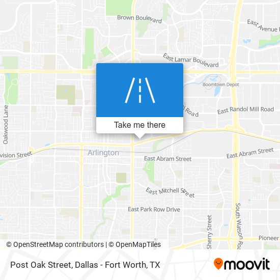 Post Oak Street map