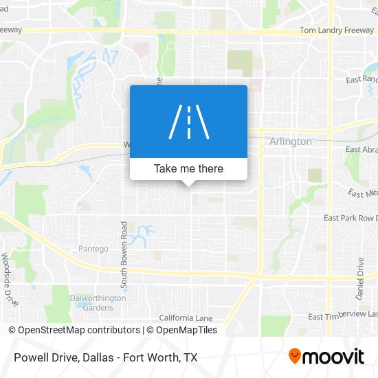 Powell Drive map