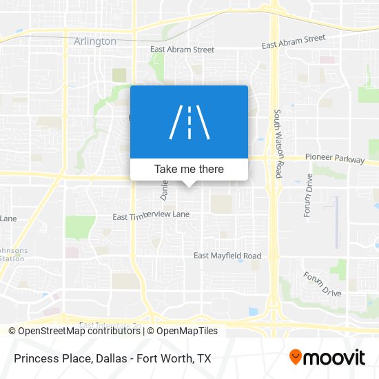 Princess Place map