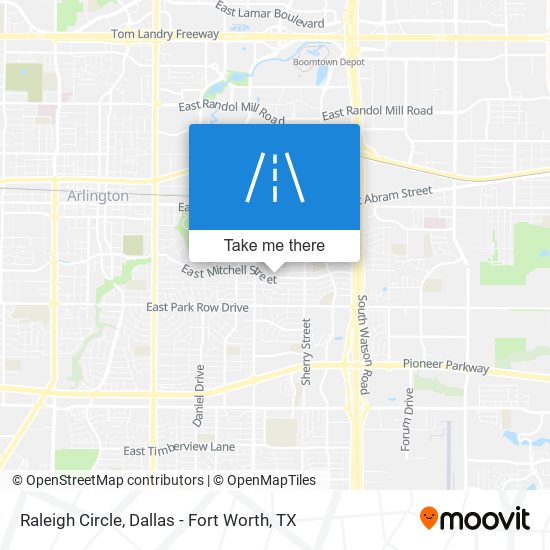 Raleigh Circle map