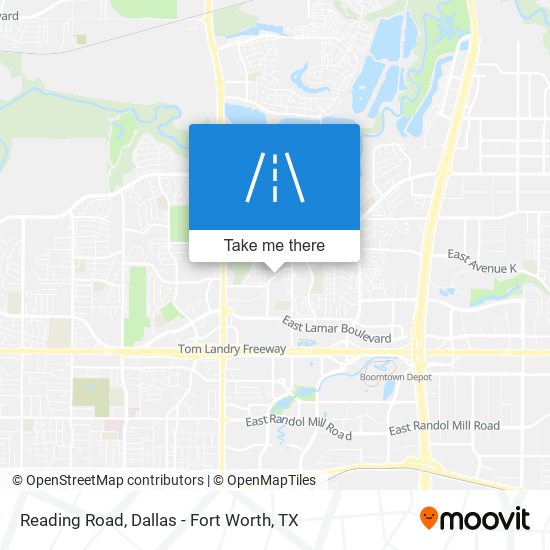 Mapa de Reading Road