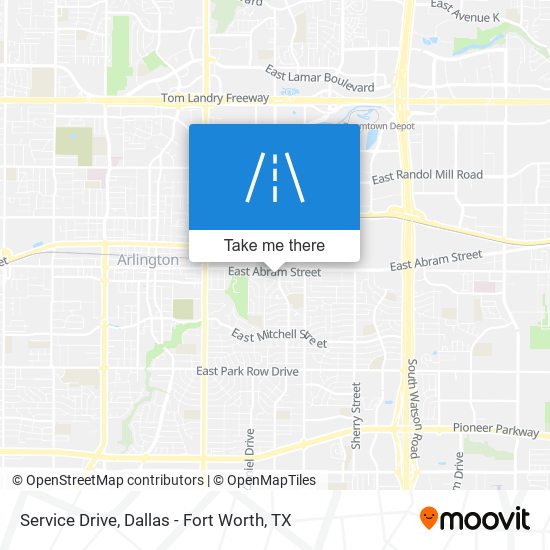 Service Drive map