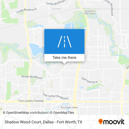 Shadow Wood Court map