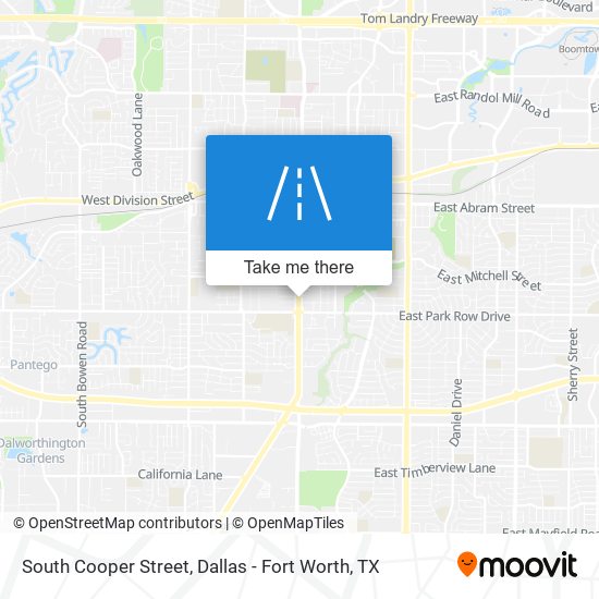 Mapa de South Cooper Street