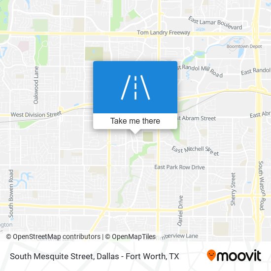 South Mesquite Street map