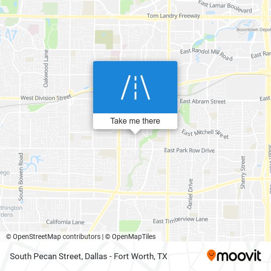 Mapa de South Pecan Street