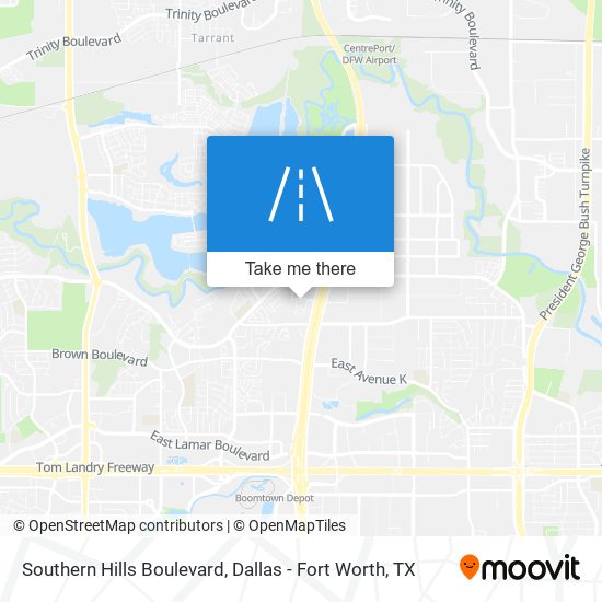Southern Hills Boulevard map