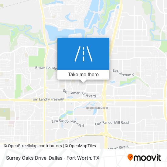 Surrey Oaks Drive map